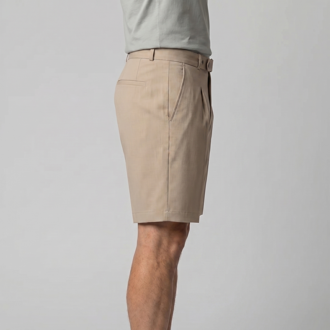Men's Pleated Tailored Chino Shorts