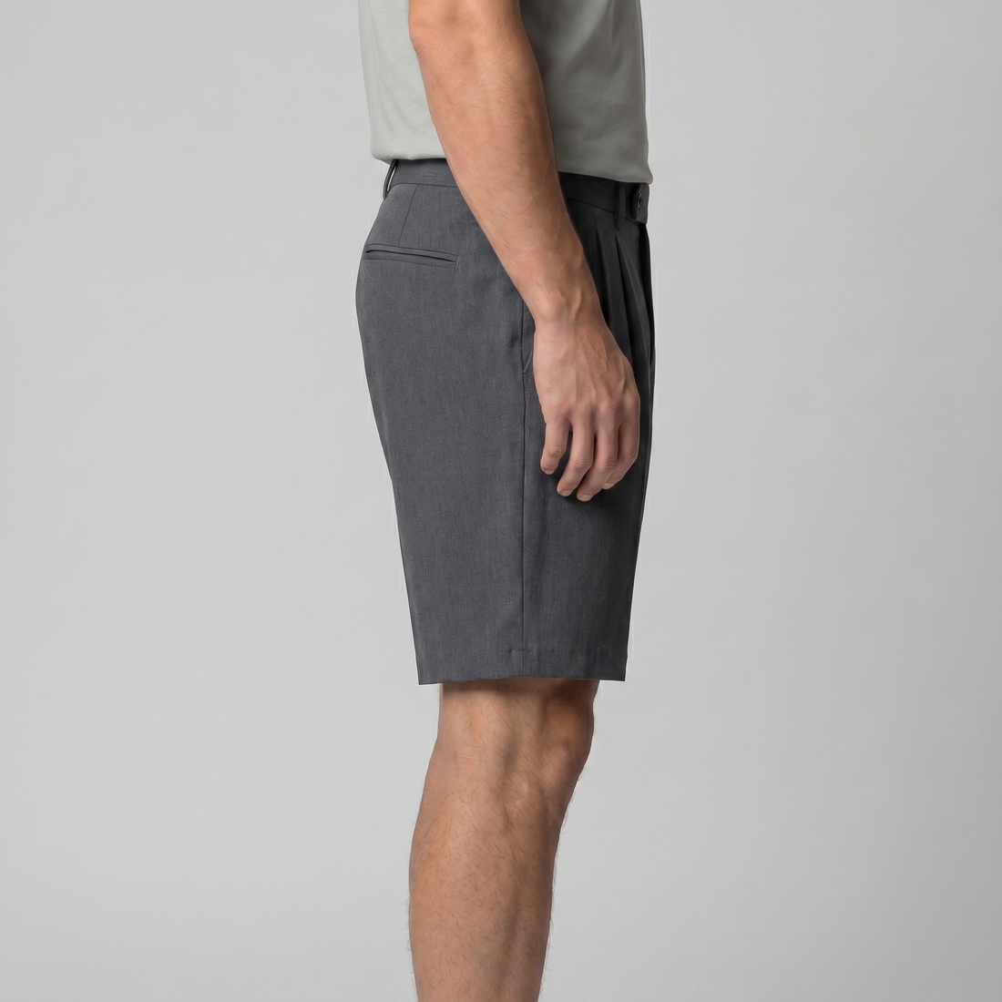 Men's Pleated Tailored Chino Shorts