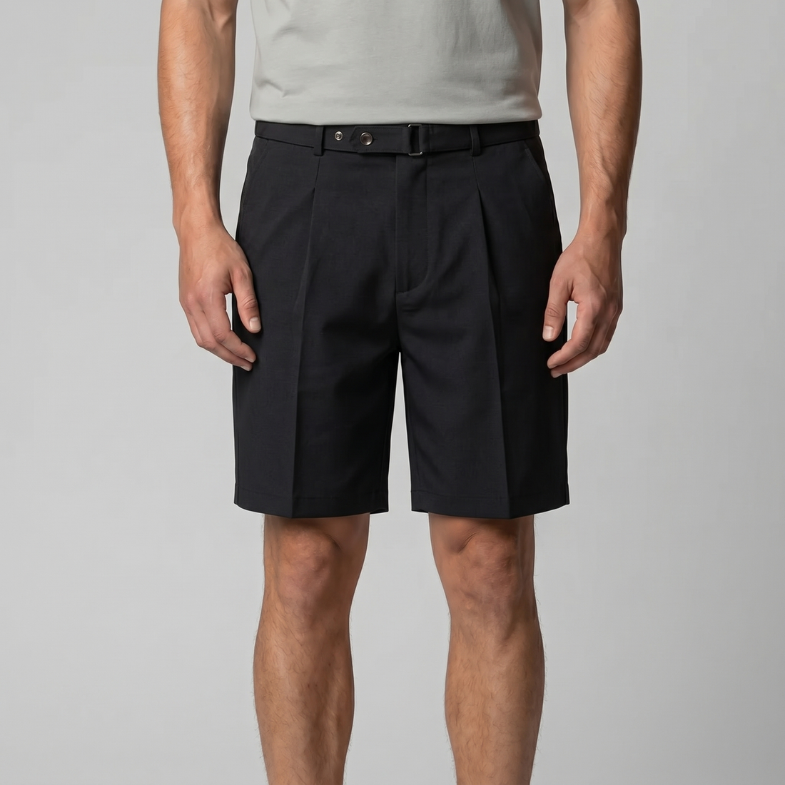Men's Pleated Tailored Chino Shorts