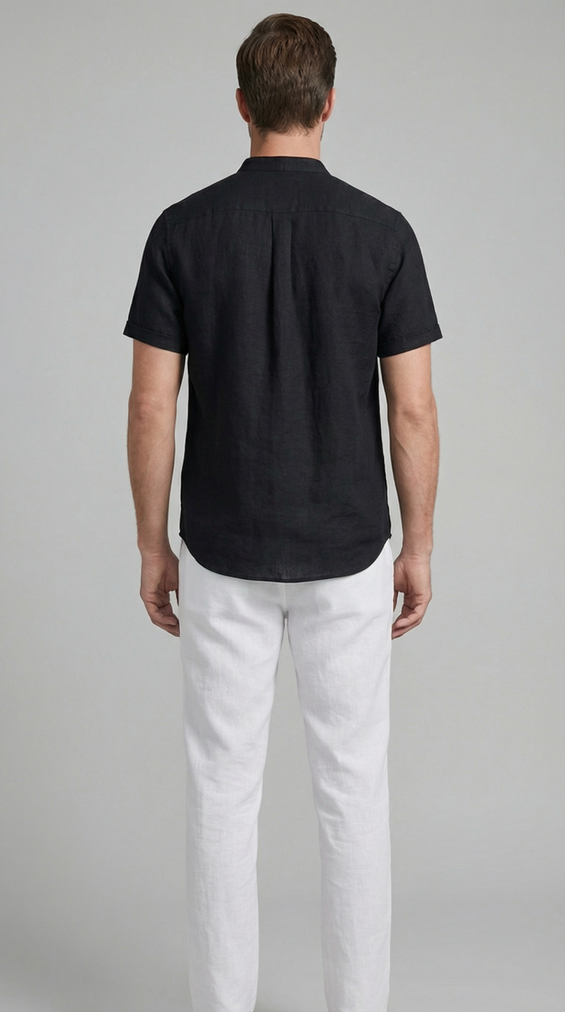 Men's Polo Shirt and Linen Trouser Set