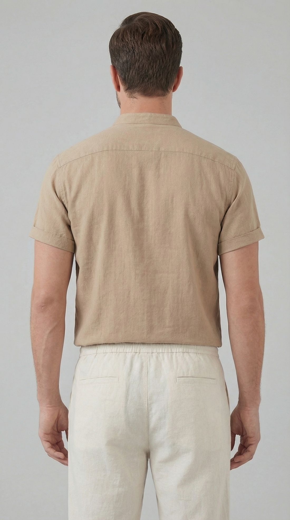 Men's Polo Shirt and Linen Trouser Set