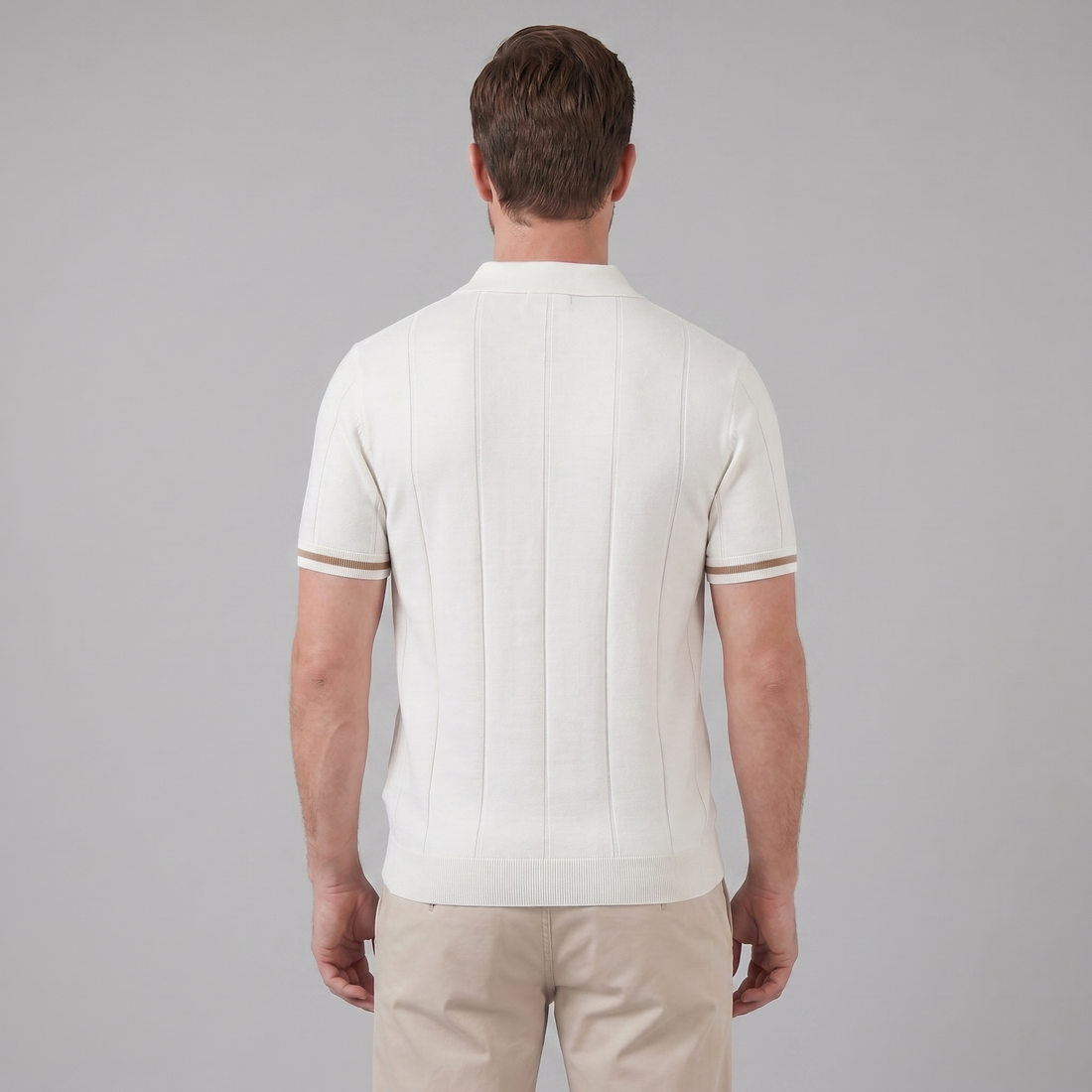 Men's Polo Shirt with Zip Collar