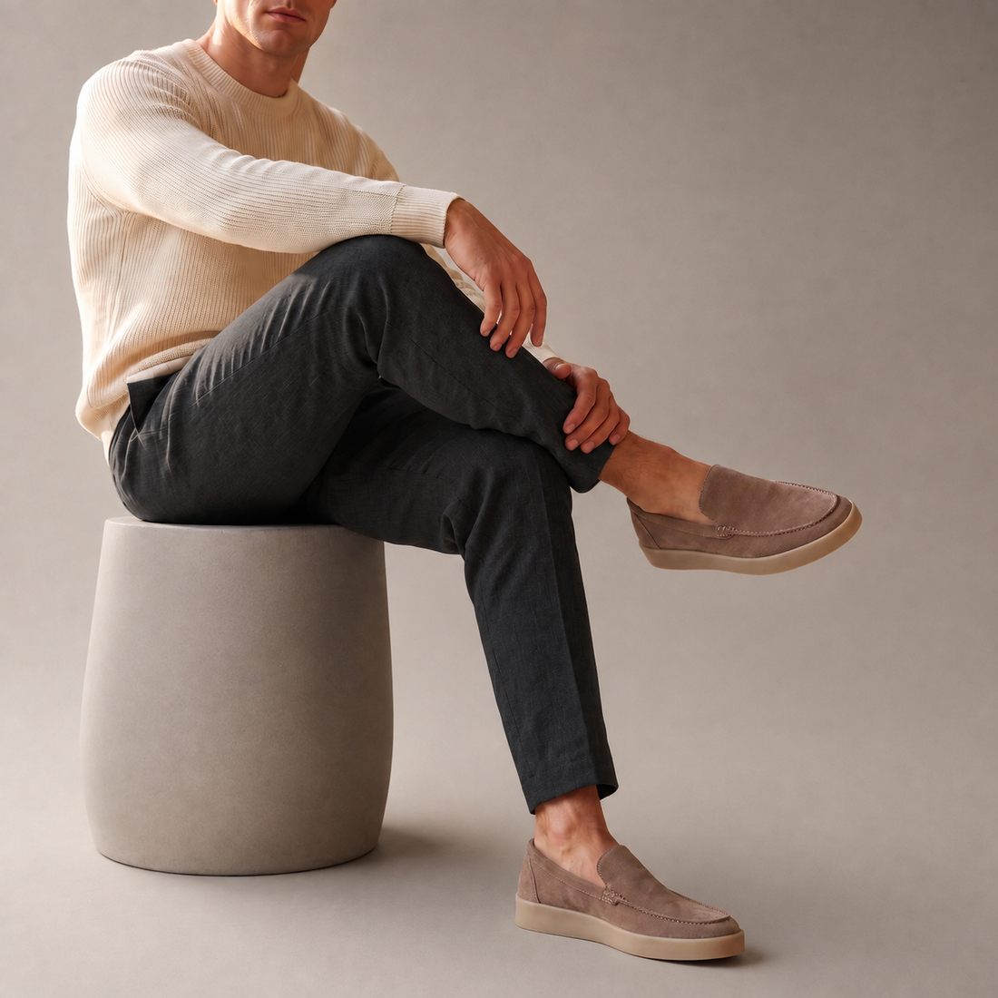 Men's Suede Slip-On Loafers