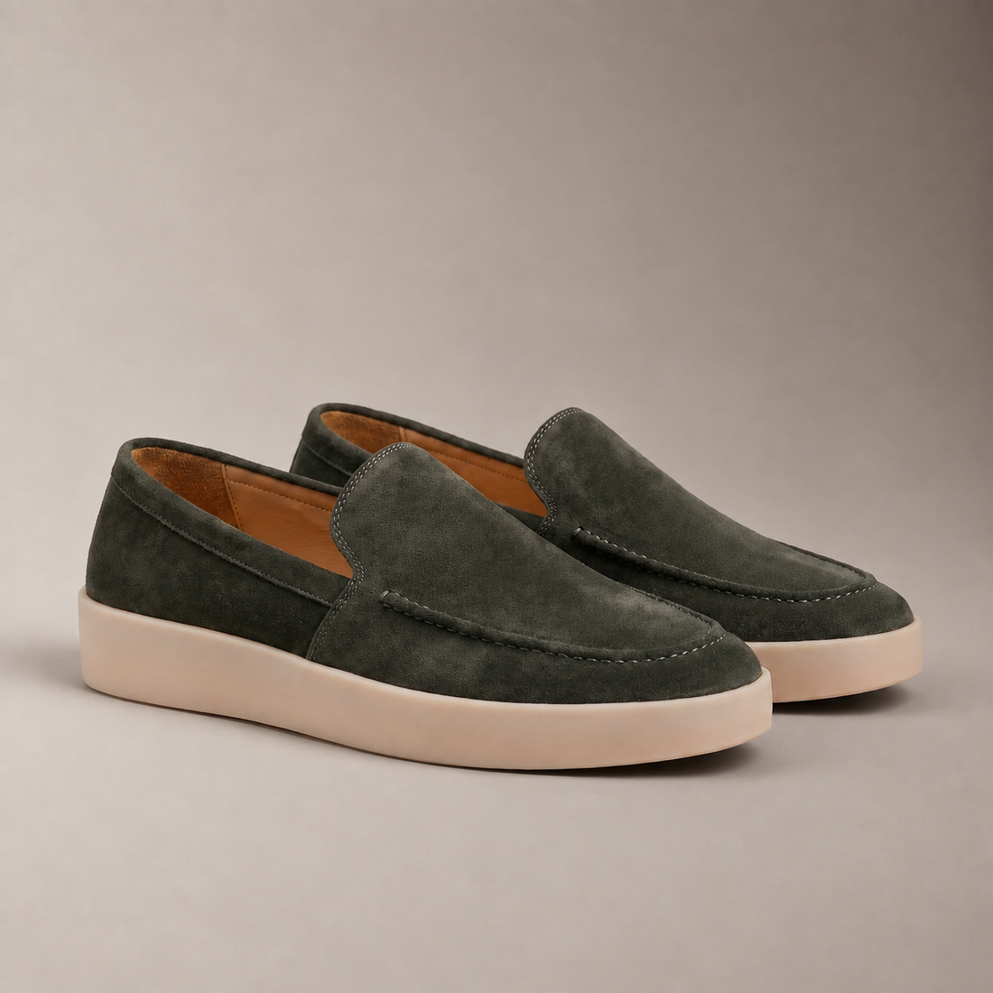 Men's Suede Slip-On Loafers