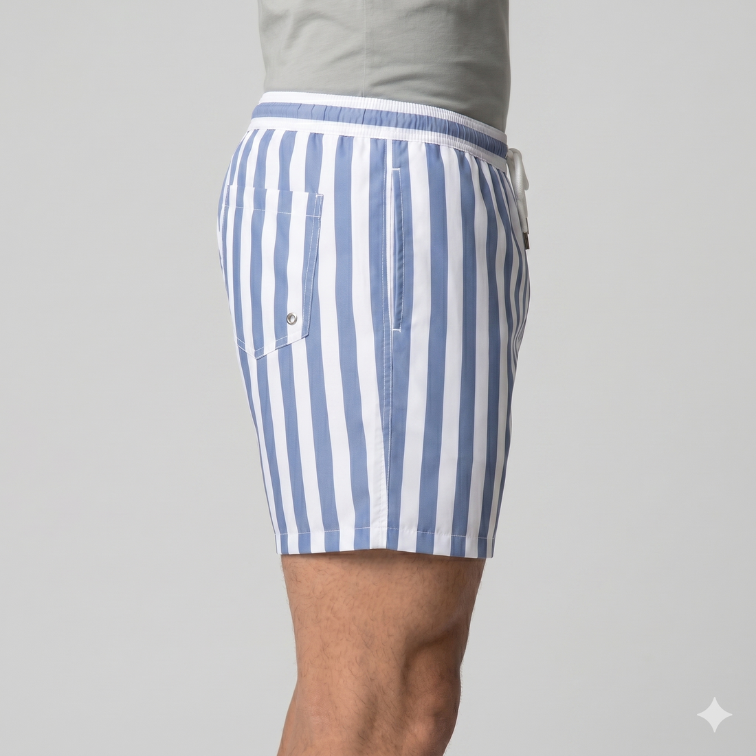 Men's Quick Dry Striped Swim Shorts