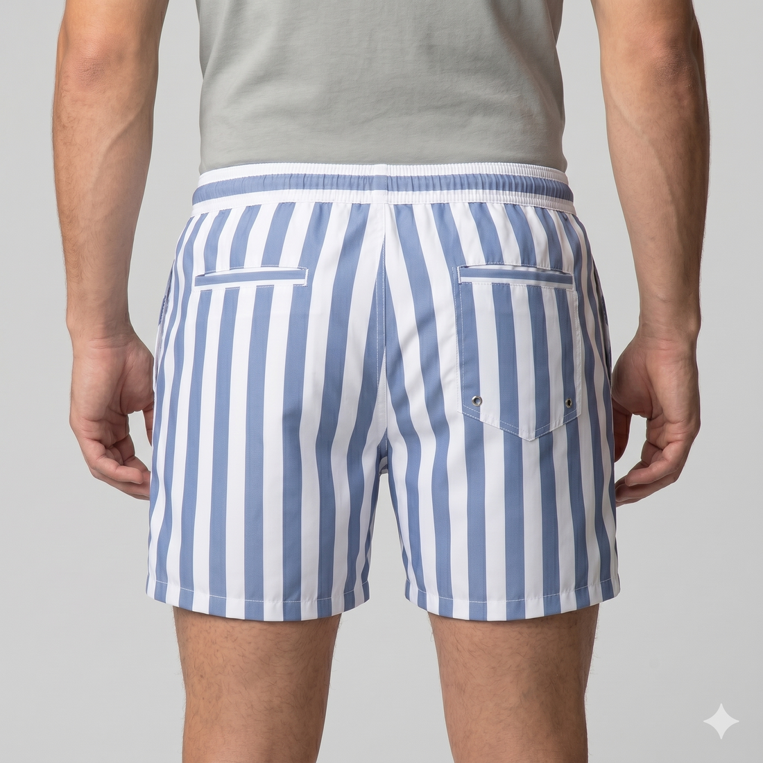 Men's Quick Dry Striped Swim Shorts
