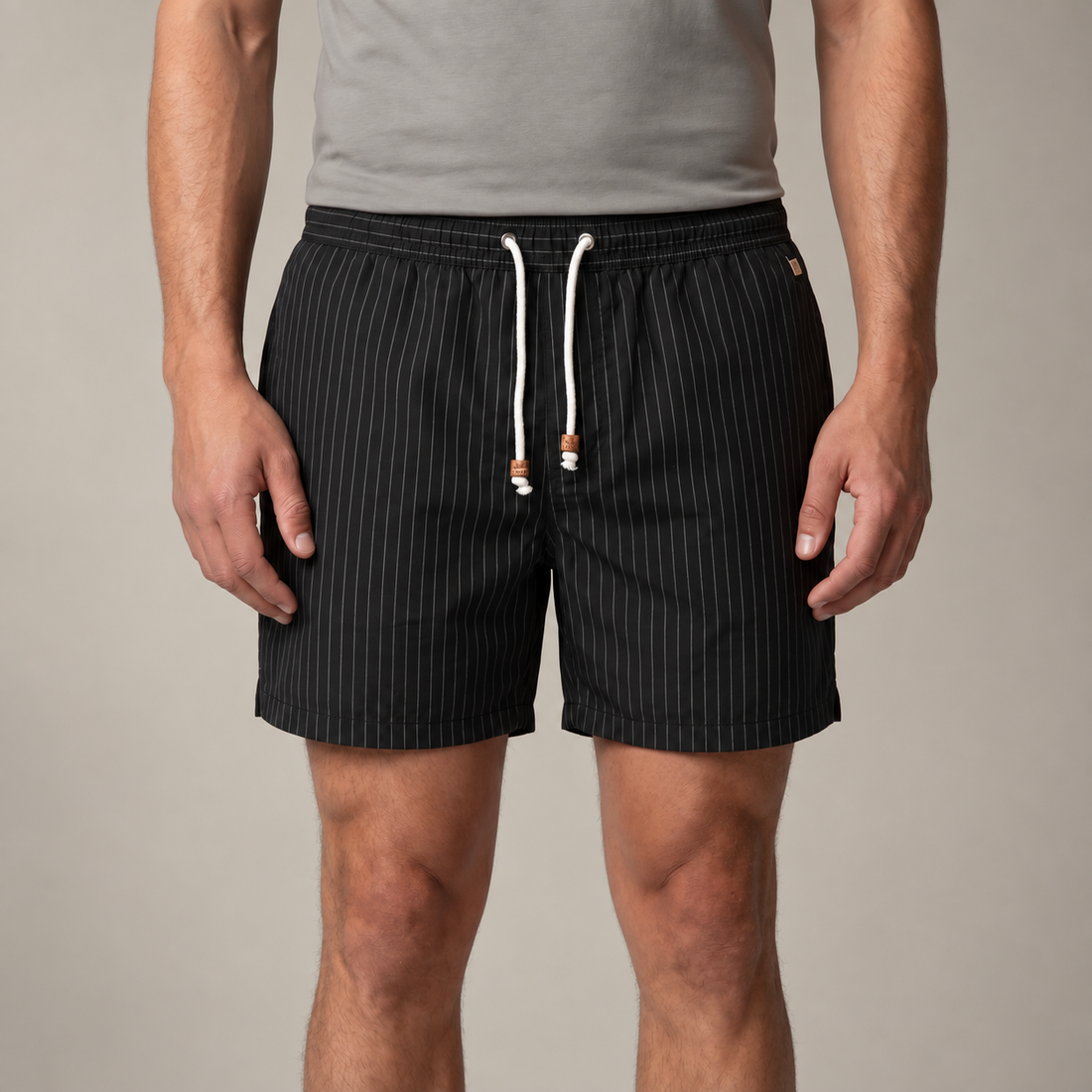 Men's Quick Dry Striped Swim Shorts
