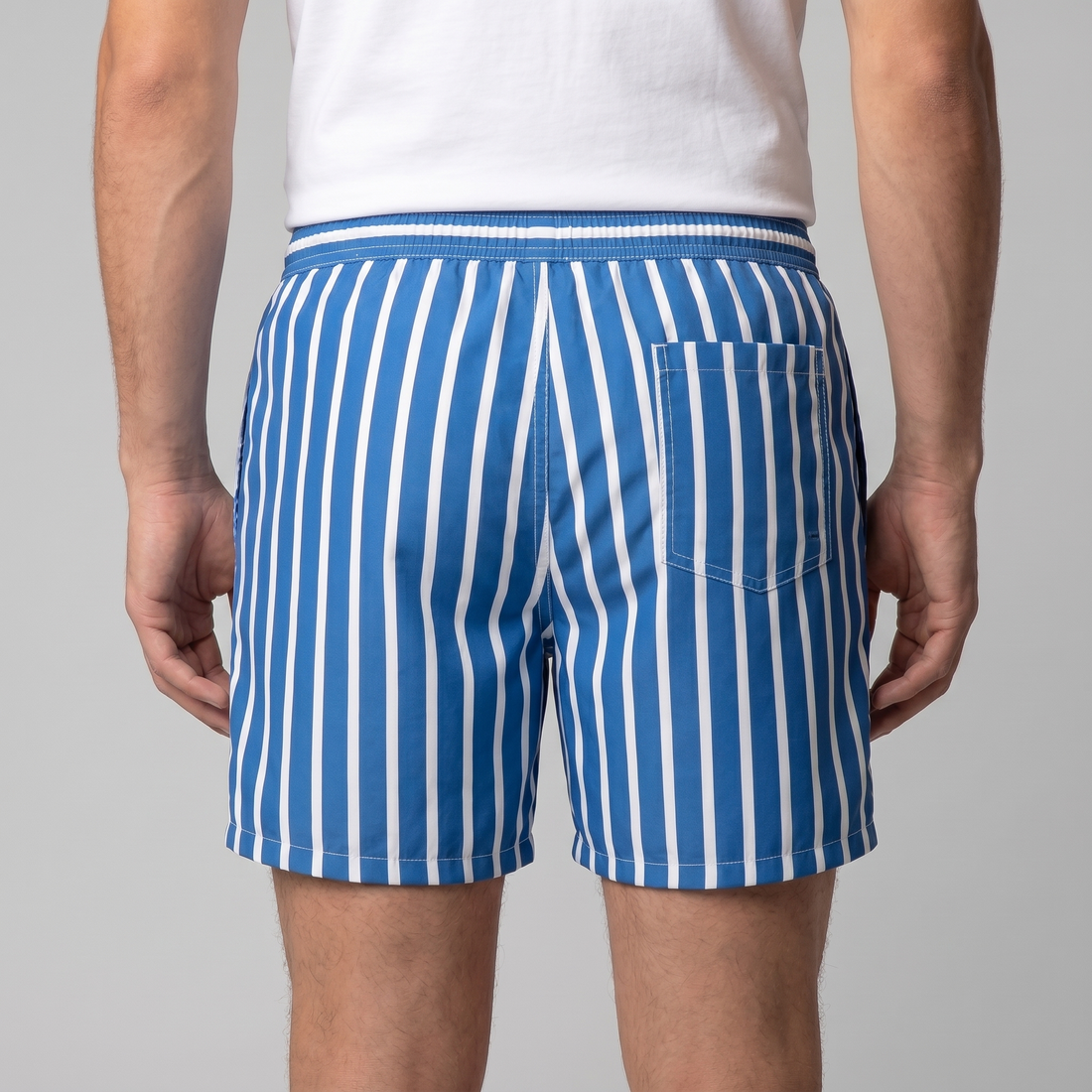 Men's Quick Dry Striped Swim Shorts