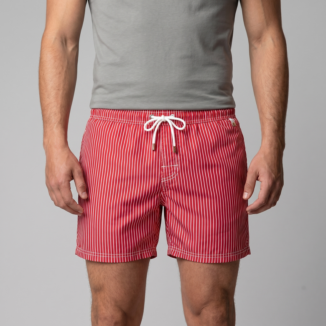 Men's Quick Dry Striped Swim Shorts