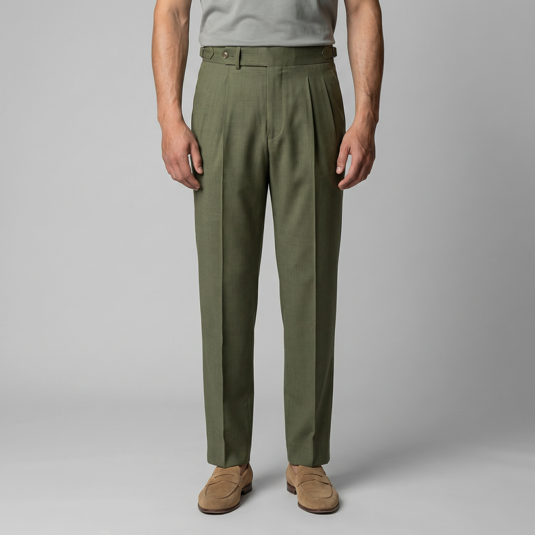 Men's Retro Straight Leg Trousers