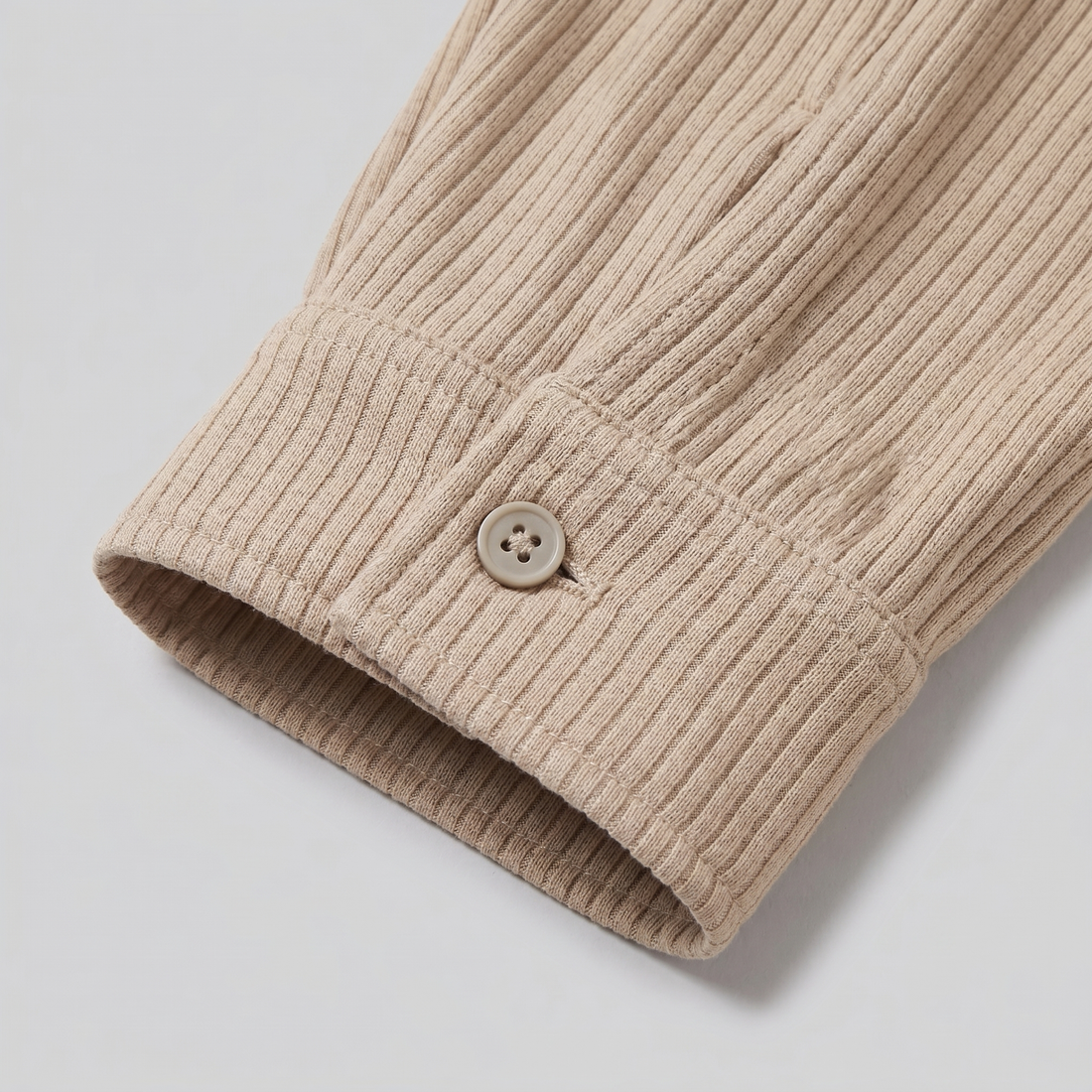 Men's Ribbed Cuban Collar Shirt