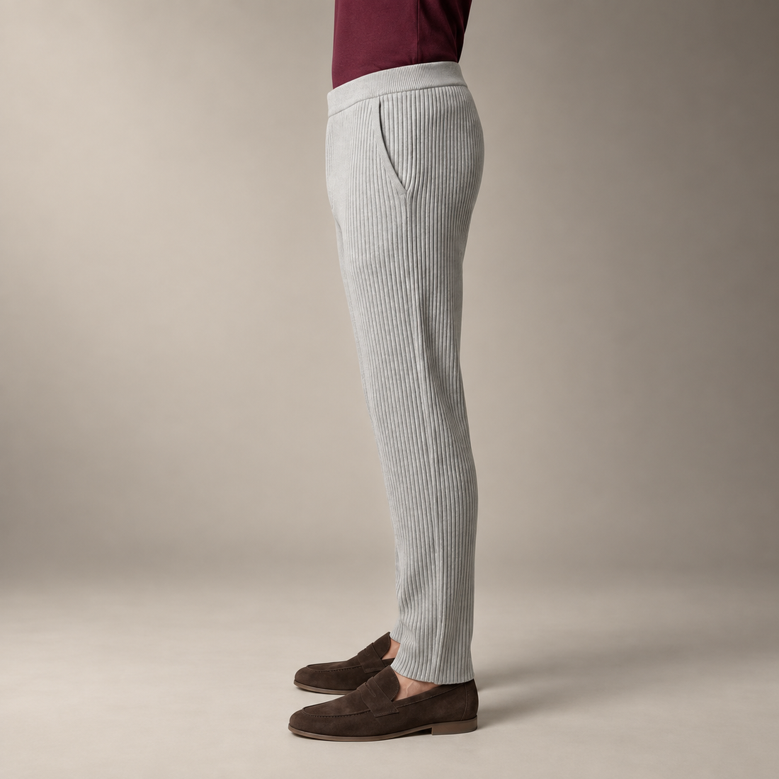 Men's Ribbed Trousers for Casual Comfort