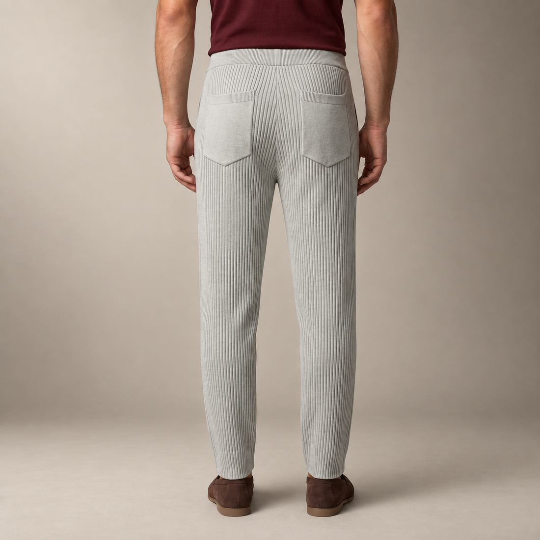 Men's Ribbed Trousers for Casual Comfort