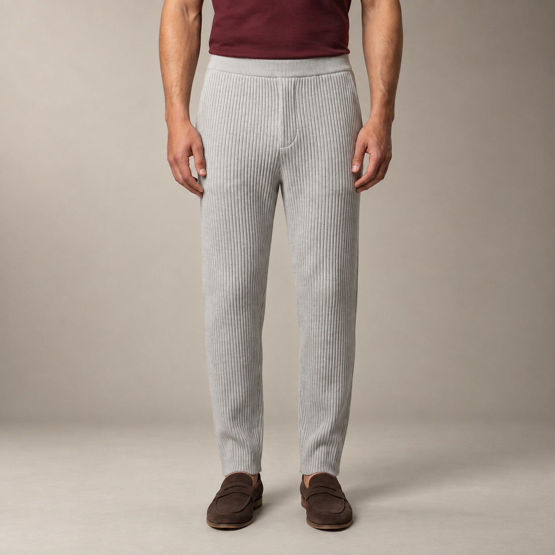 Men's Ribbed Trousers for Casual Comfort