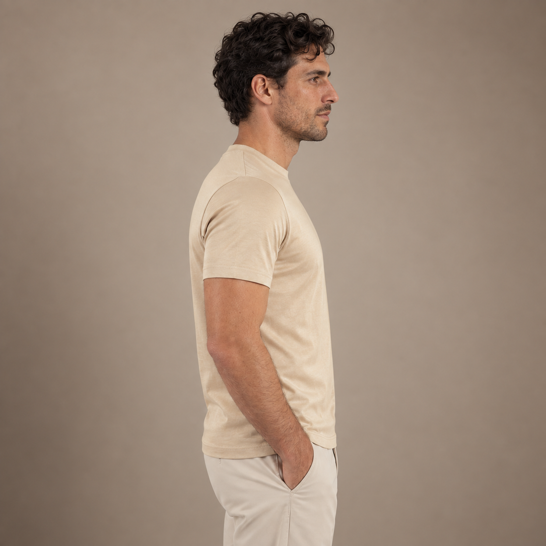 Men's Shiny Crewneck T-Shirt