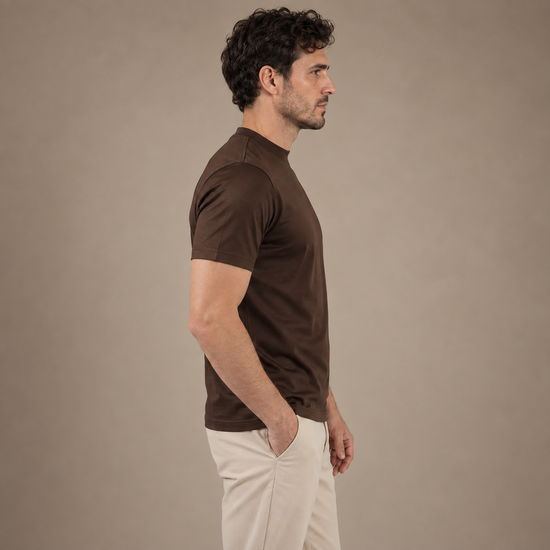 Men's Shiny Crewneck T-Shirt