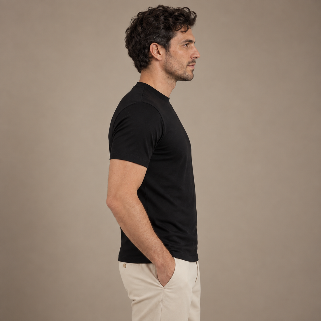 Men's Shiny Crewneck T-Shirt