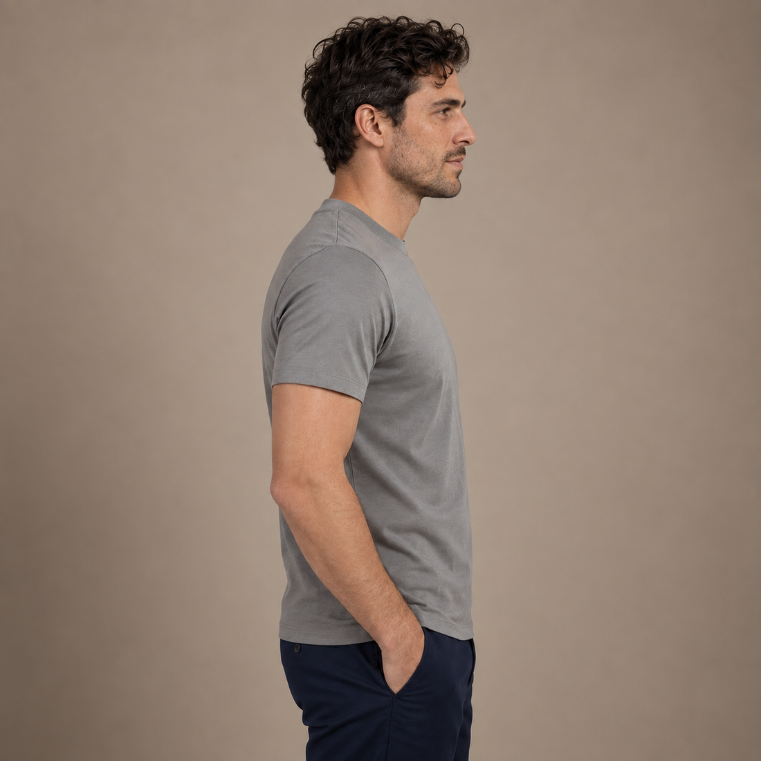 Men's Shiny Crewneck T-Shirt