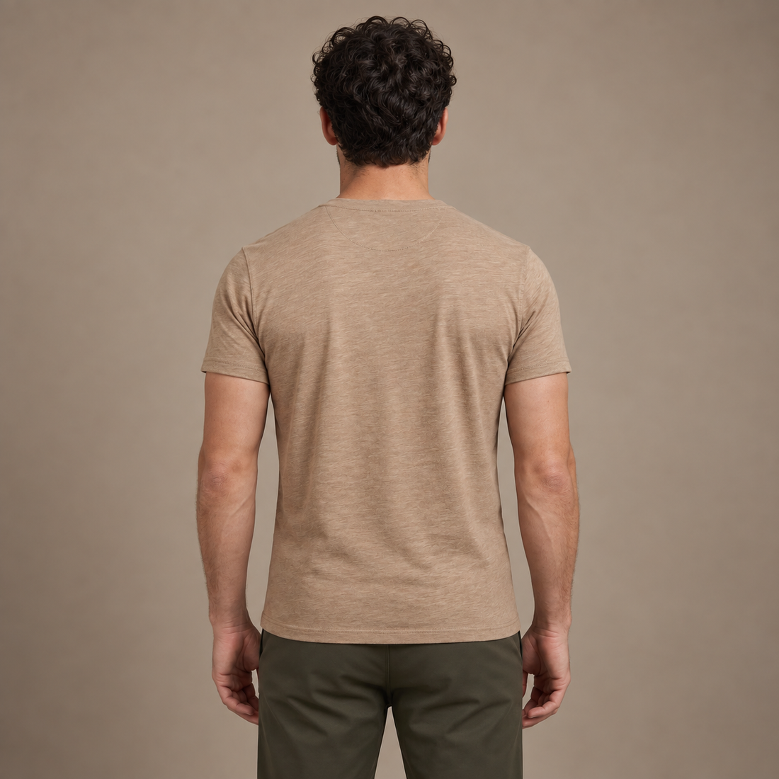 Men's Short Sleeve Henley Shirt