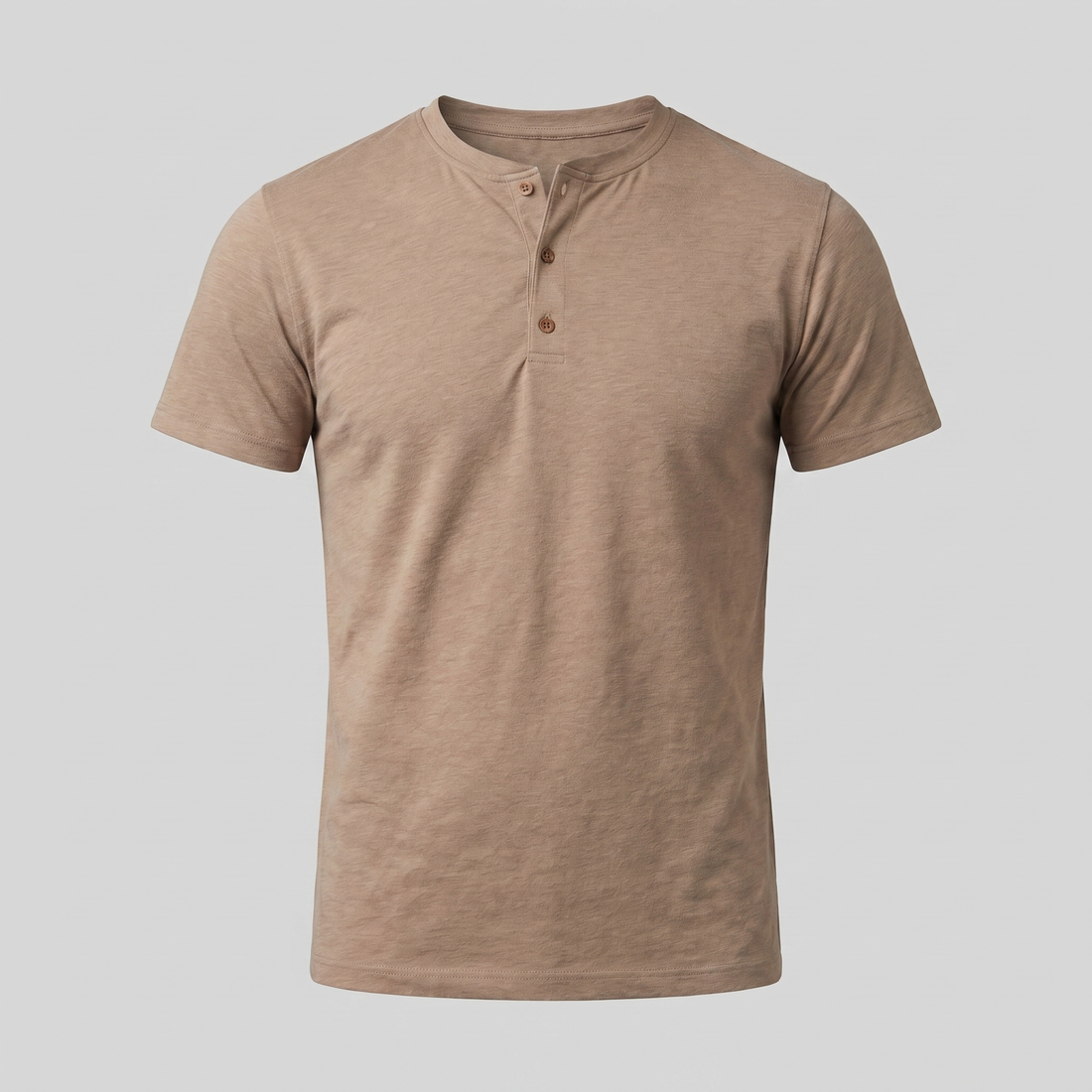 Men's Short Sleeve Henley Shirt