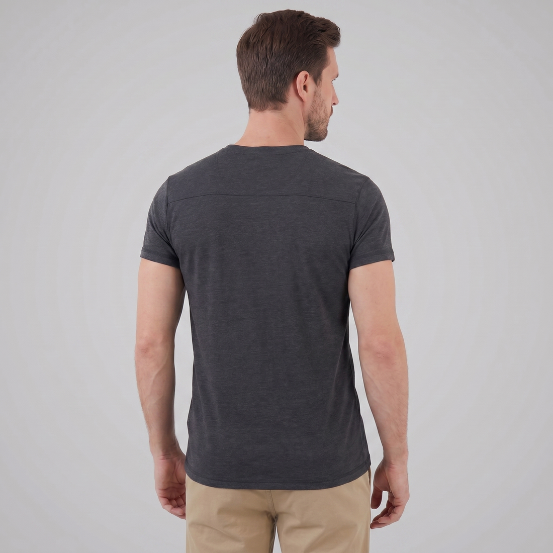 Men's Short Sleeve Henley Shirt