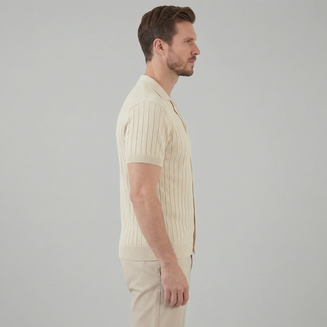 Men's Short Sleeve Knitted Shirt