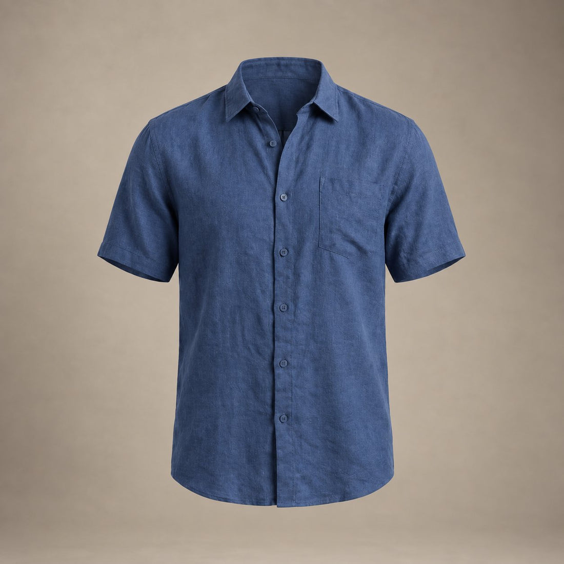 Men's Short Sleeve Linen Shirt
