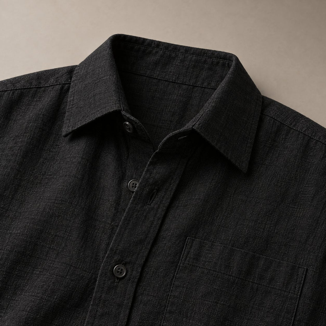 Men's Short Sleeve Linen Shirt