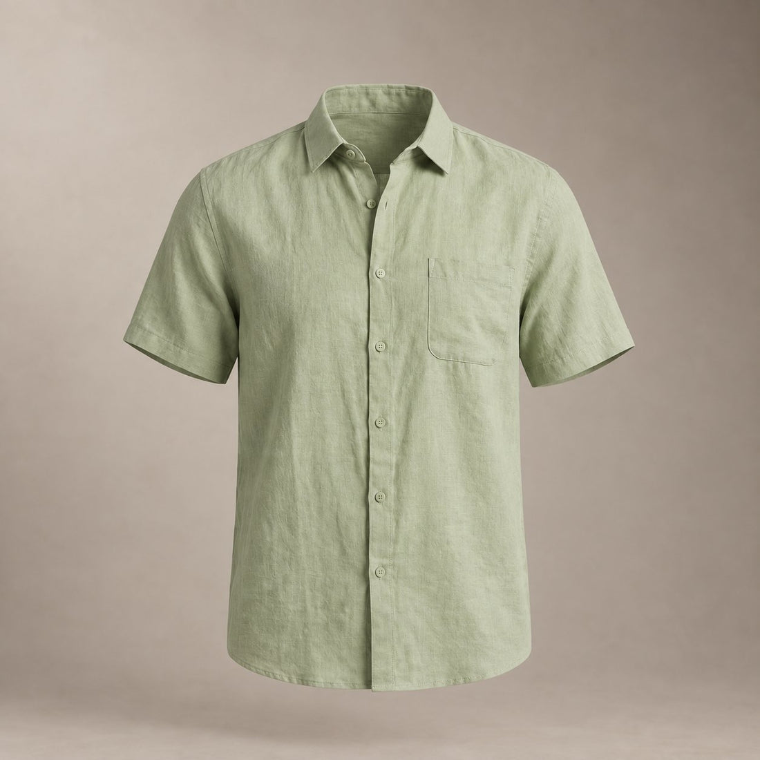 Men's Short Sleeve Linen Shirt