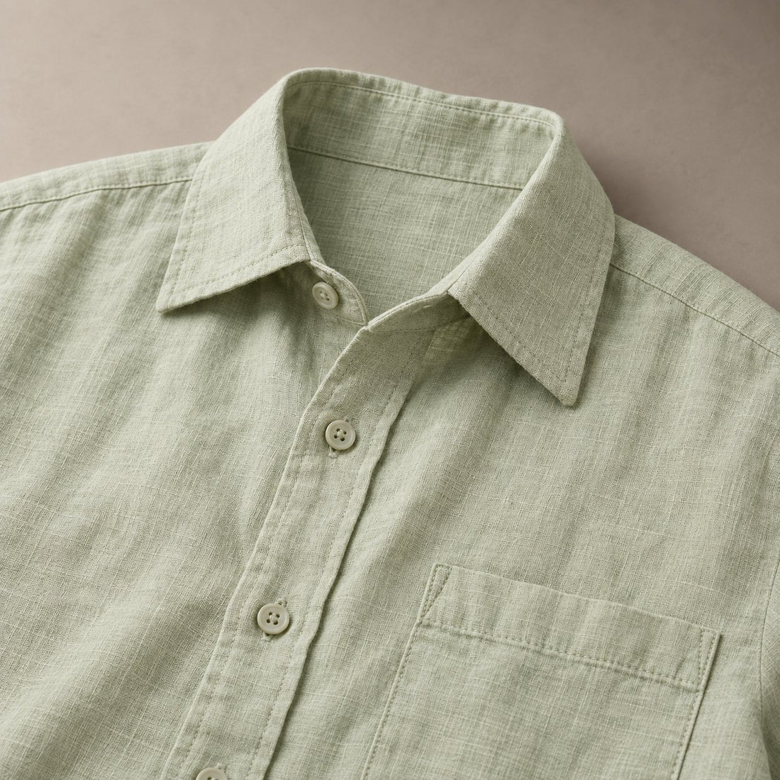 Men's Short Sleeve Linen Shirt