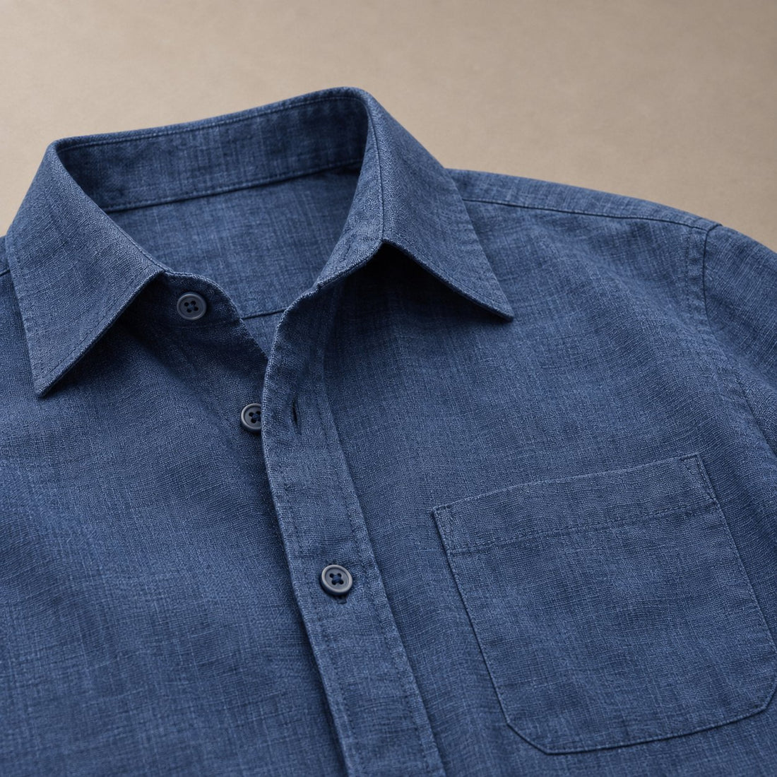 Men's Short Sleeve Linen Shirt