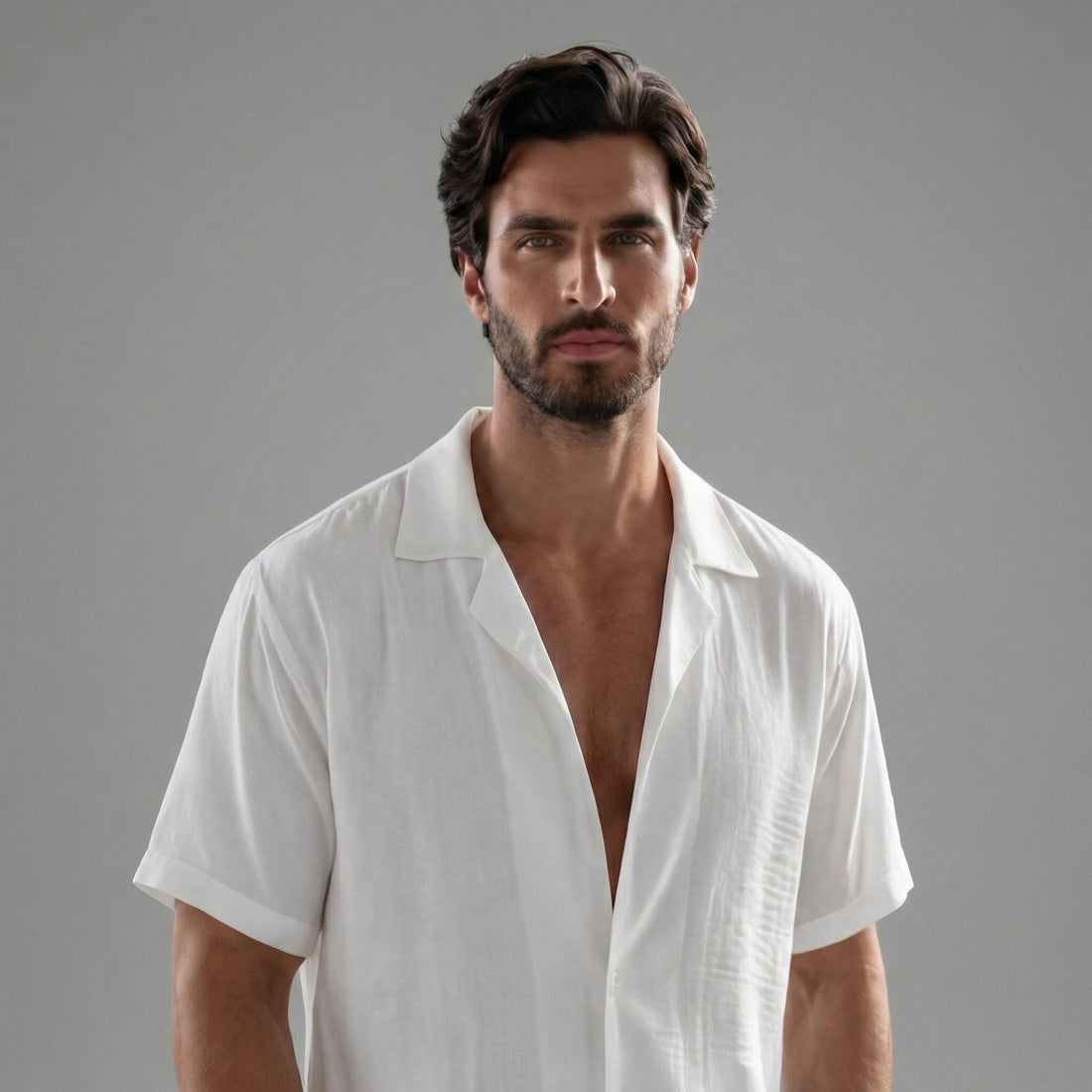 Men's Short Sleeve Linen Summer Set