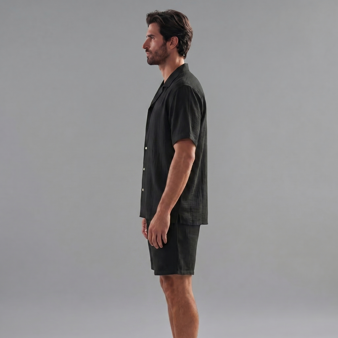 Men's Short Sleeve Linen Summer Set