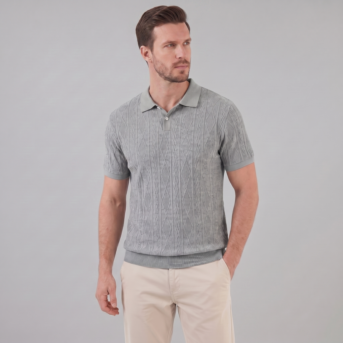 Men's Short Sleeve Polo Shirt - Casual Classic Design