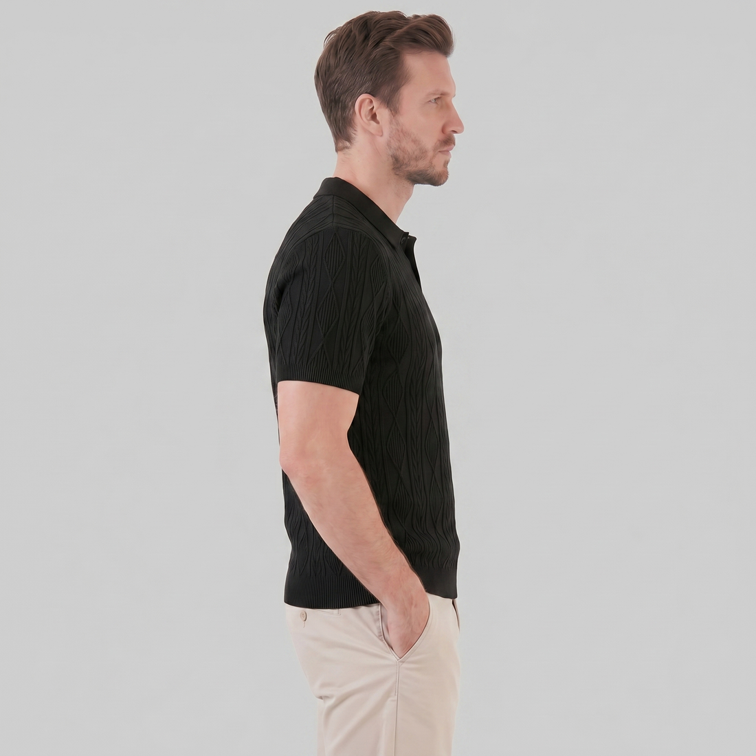 Men's Short Sleeve Polo Shirt - Casual Classic Design