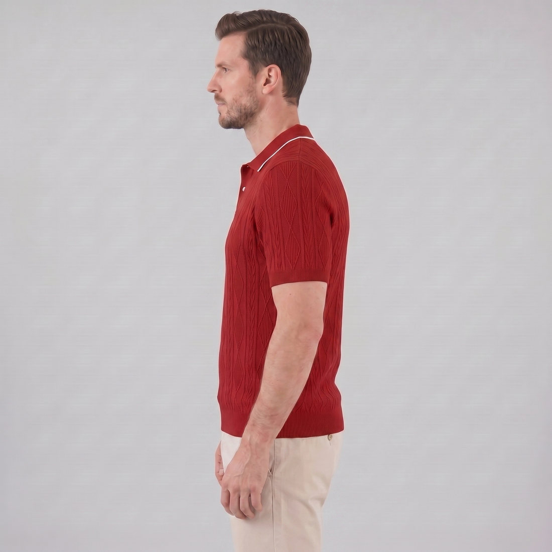 Men's Short Sleeve Polo Shirt - Casual Classic Design