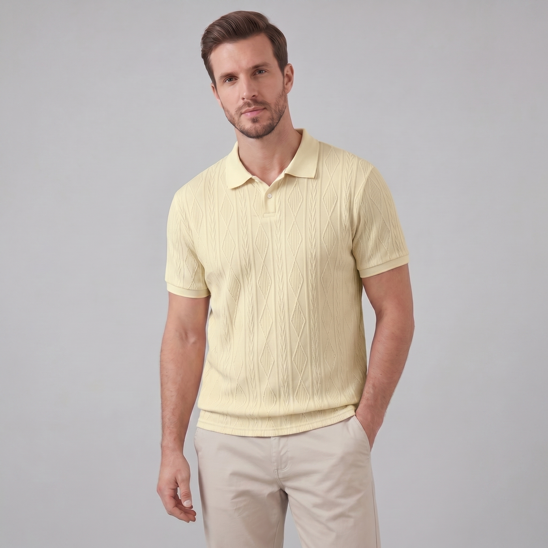 Men's Short Sleeve Polo Shirt - Casual Classic Design