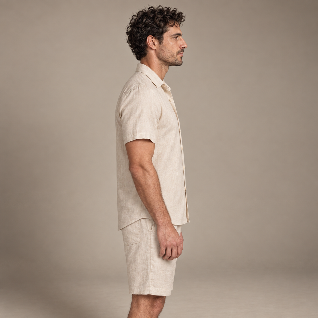 Men's Short Sleeve Shirt and Shorts Co-Ord Set