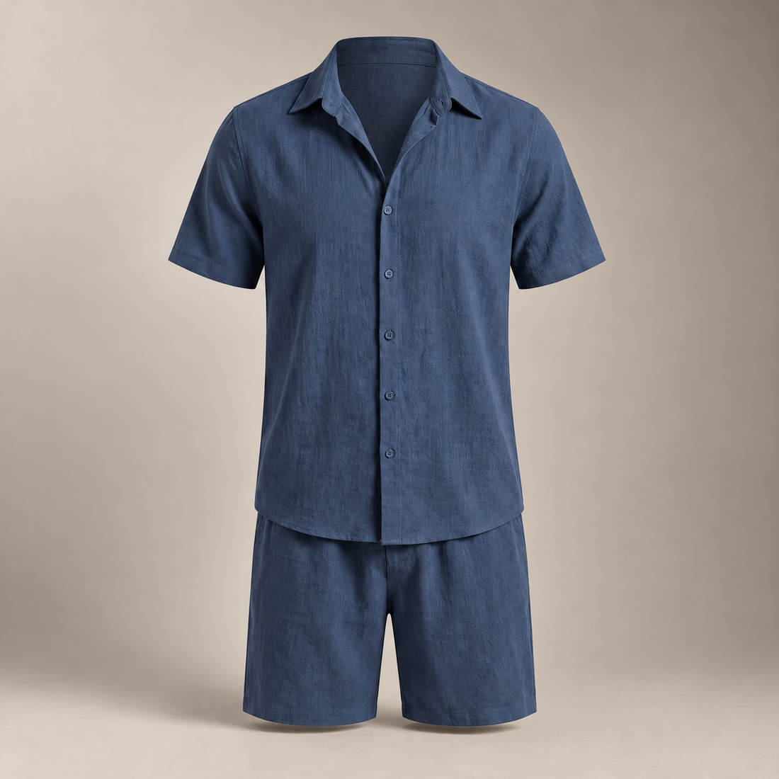 Men's Short Sleeve Shirt and Shorts Co-Ord Set