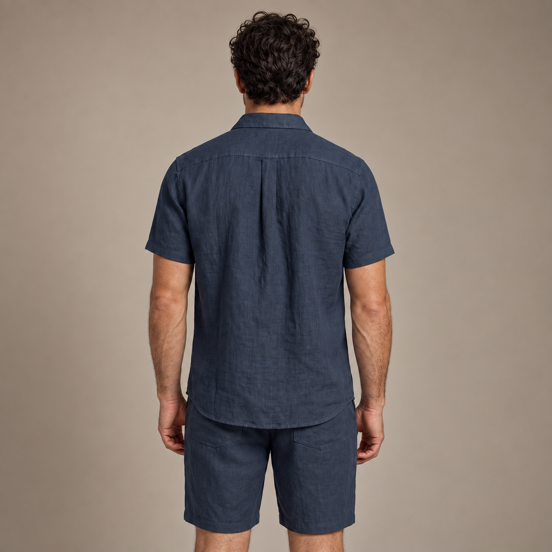 Men's Short Sleeve Shirt and Shorts Co-Ord Set