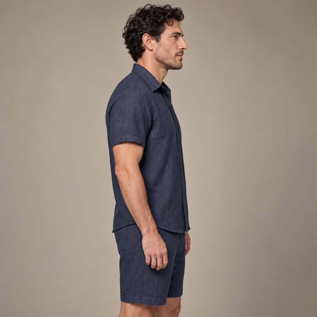 Men's Short Sleeve Shirt and Shorts Co-Ord Set