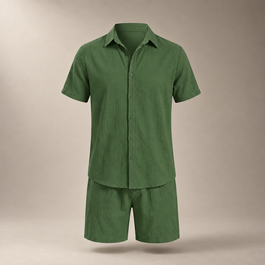 Men's Short Sleeve Shirt and Shorts Co-Ord Set