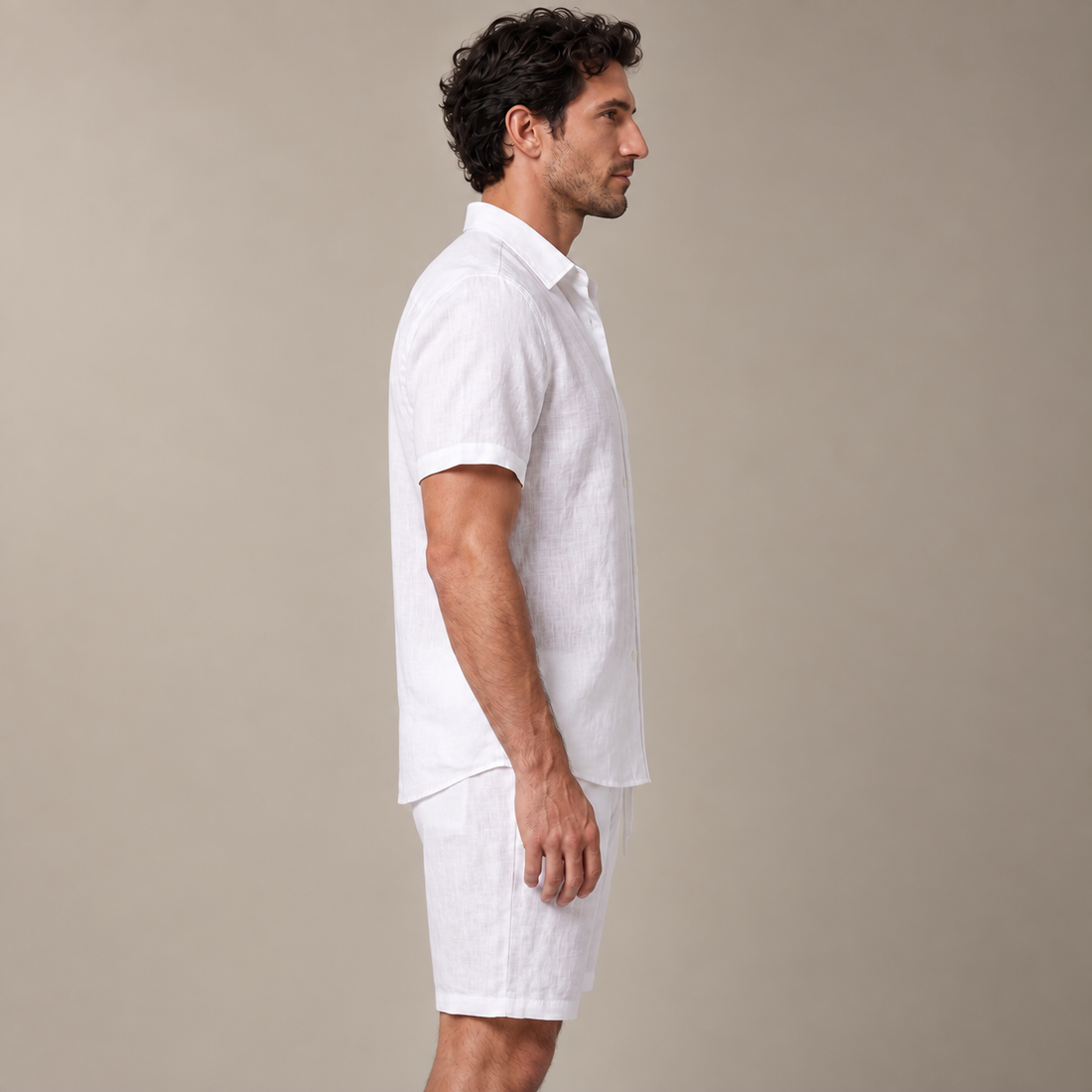 Men's Short Sleeve Shirt and Shorts Co-Ord Set