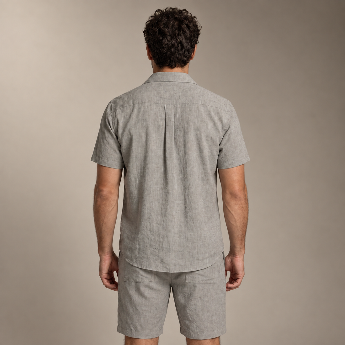 Men's Short Sleeve Shirt and Shorts Co-Ord Set