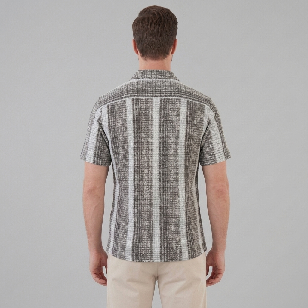 Men's Short-Sleeve Striped Shirt
