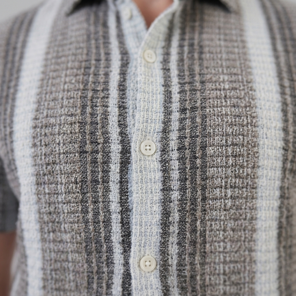 Men's Short-Sleeve Striped Shirt