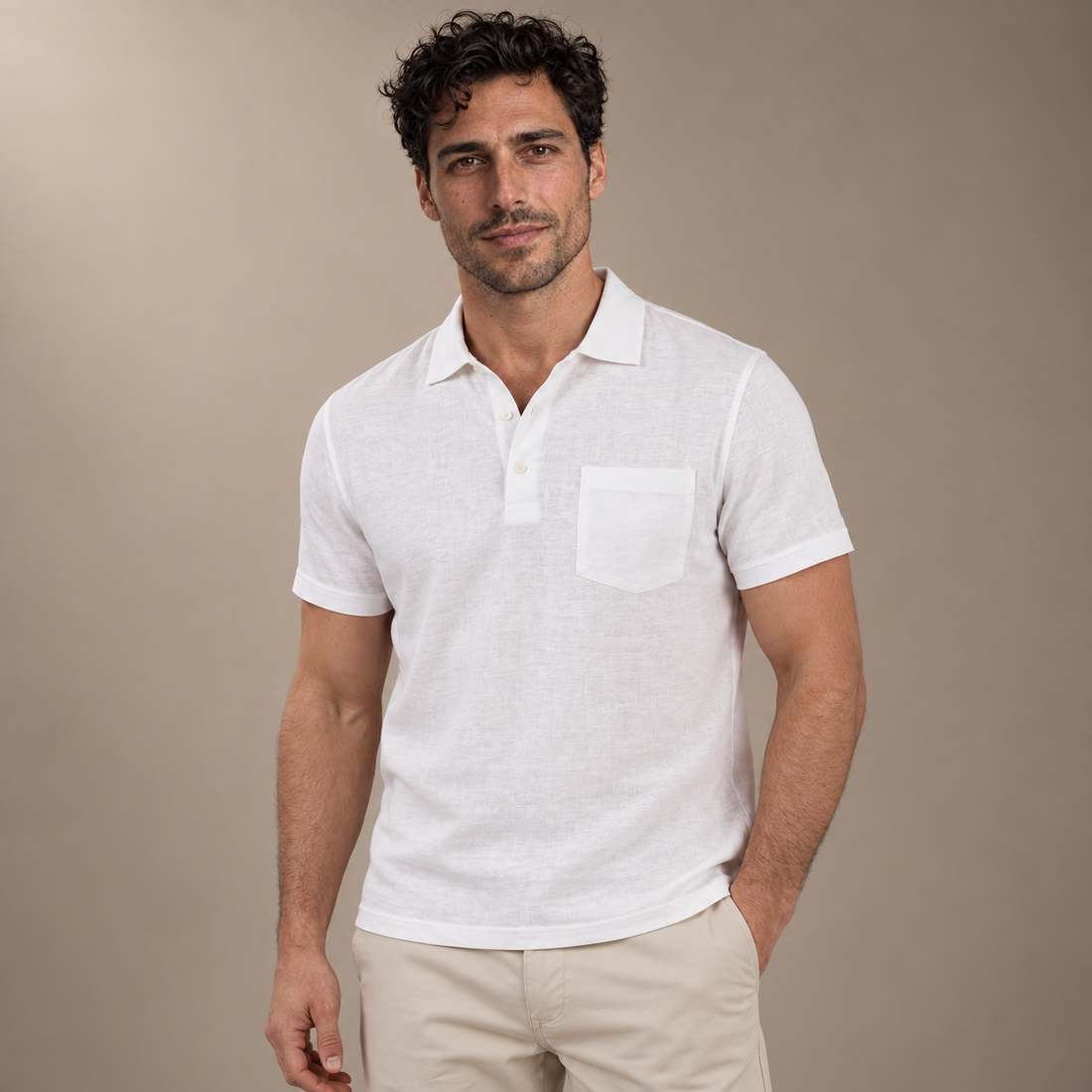 Men's Short Sleeve Summer Polo Shirt