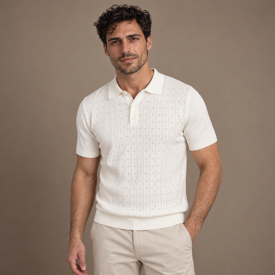 Men's Short-Sleeved Casual Polo Shirt