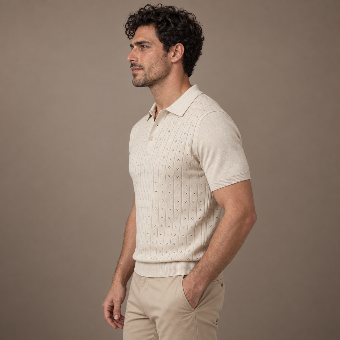 Men's Short-Sleeved Casual Polo Shirt
