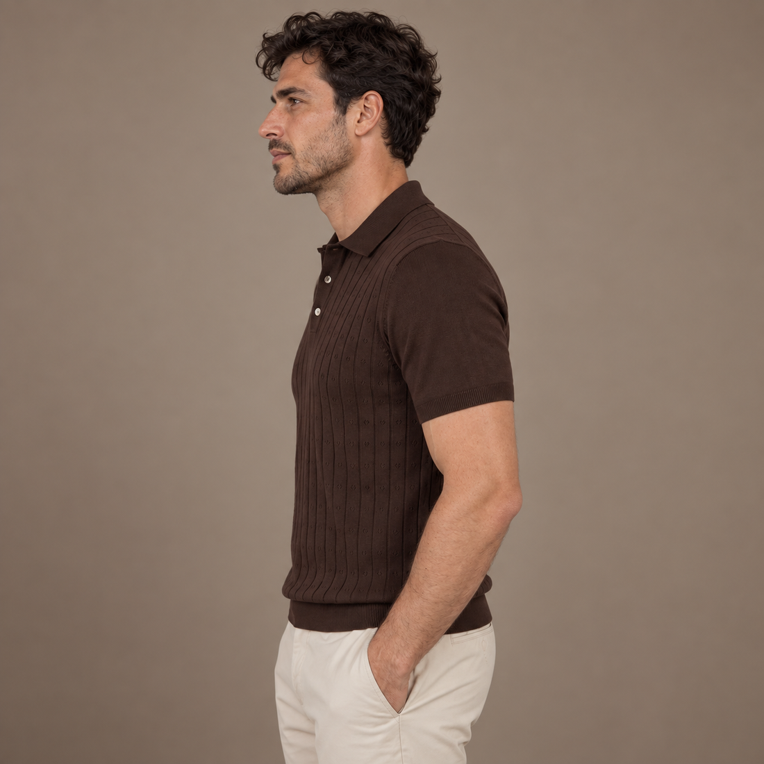 Men's Short-Sleeved Casual Polo Shirt